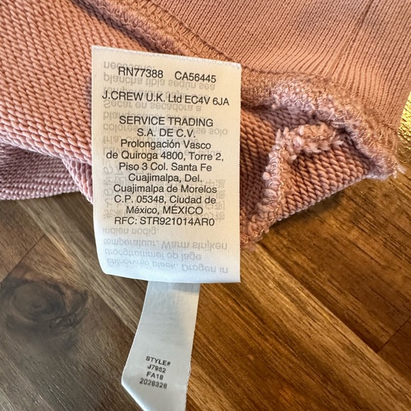 J. Crew Pink Love Crew Neck Sweatshirt Women’s Sz S - Picture 6 of 6